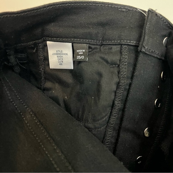 Veronica beard Carolyn baby boot high rise black tuxedo stripe size 25/0 - Picture 3 of 7